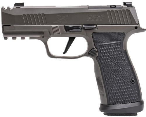 Sig Sauer P365 AXG Legion 9mm, 3.1" Barrel, Legion Gray Cerakote, Hogue G10 Grip, 10rd - Firearm | The Gun Shop