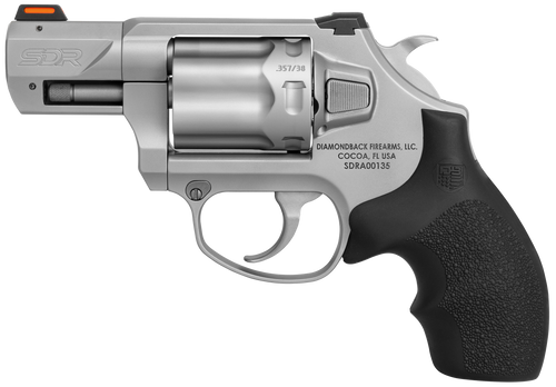 Diamondback SDR 357 Magnum/38 Special, 2" Barrel, Stainless Steel, Black Hogue Rubber Grip, 6rd - Diamondback Firearms | The Gun Shop