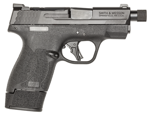Smith & Wesson M&P9 Shield Plus 9mm, 3.7" Threaded Barrel, Black, Optic Ready, 15rd - Firearm | The Gun Shop