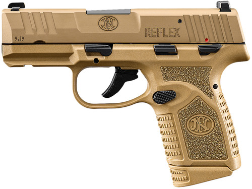 FN Reflex 9mm, 3.3" Barrel, Flat Dark Earth, Manual Safety, 10rd - Firearm | The Gun Shop