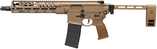 Sig Sauer MCX Spear LT 223 Remington/5.56x45mm, 11.5" Barrel, Flat Dark Earth Cerakote, Folding Brace, 10rd - AR-15 Pistols | The Gun Shop