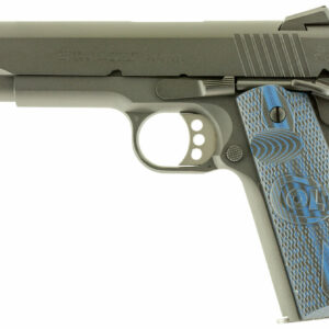 Colt Competition Govt 1911, 38 Super, 5" Barrel G10 Blue Grip NovakSights 9rd Mag