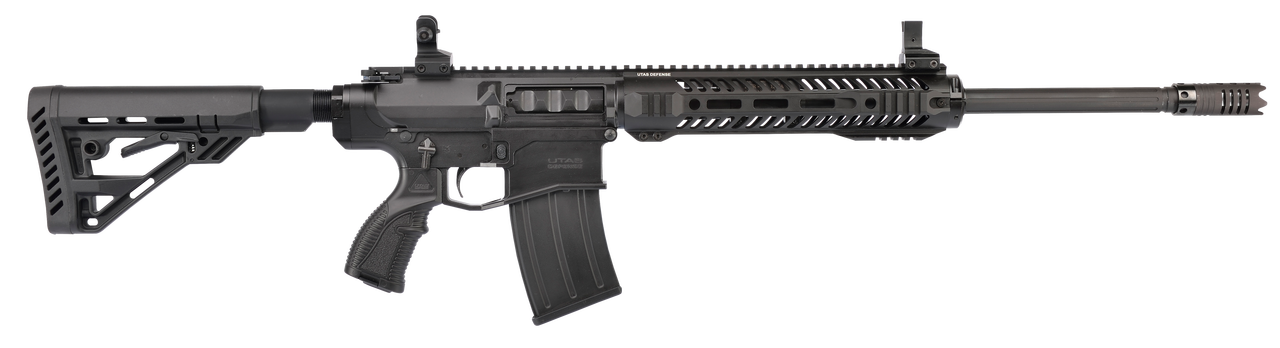 UTAS XTR-12 Standard *CA Compliant* Black Cerakote 12 Ga 20.8" 3", Black Adjustable Synthetic Stock, 5 rd