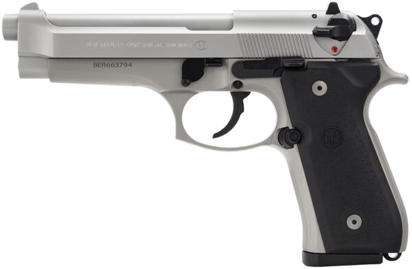 Beretta 92FS 9mm, Inox Finish, 3-Dot Sights, 15rd Mags