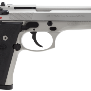 Beretta 92FS 9mm, Inox Finish, 3-Dot Sights, 15rd Mags