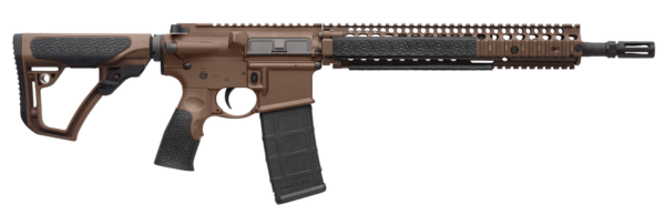 Daniel Defense M4A1 5.56/223 14.5" Barrel, Flash Hider (16" Total) Dark Earth Cerakote California Compliant 10 Rd Mag