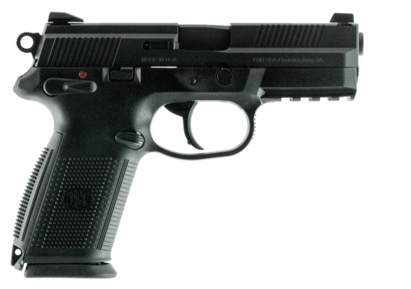 FN LE FNX-9 9mm Single/Double 4" 17rd Black Interchangeable Backstrap Grip Polymer Frame Black Stainless Steel Slide