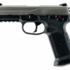 FN LE FNX-45 45 Automatic Colt Pistol (ACP) Single/Double 4.5", Black Interchangeable Backstrap Grip Black Polymer Frame Stainless Steel Slide, 15 rd