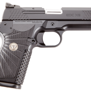 Wilson Combat, EDCX9, Semi-automatic, Compact, 9mm, 4" Barrel, Black Armor Tuff Finish, Green Fiber Optic Sights, Manual Safety, Non-Lightrail, 15Rd