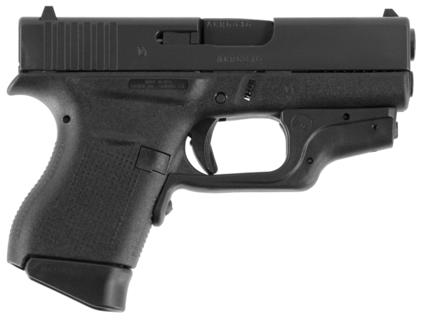 Glock G43, 9mm, 3.39",Crimson Trace Laserguard & Pocket Holster, 6rd