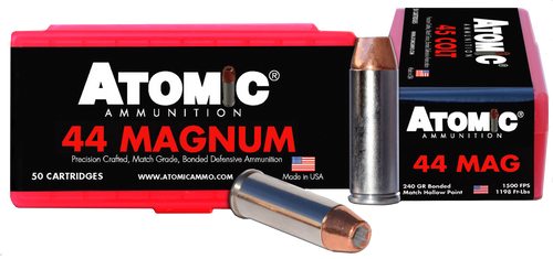 Atomic 44 Remington Mag, 240gr, Bonded Match Hollow Point, 50rd Box - Ammo | The Gun Shop