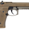 Beretta M9A3 *NY/NJ Compliant 9mm 5.10" Barrel, Flat Dark Earth Frame Black Steel Slide, 10rd Mag