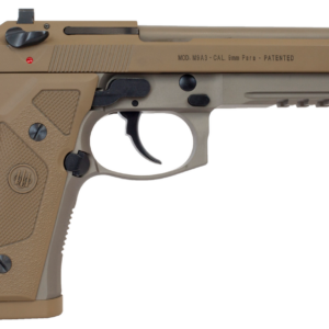 Beretta M9A3 *NY/NJ Compliant 9mm 5.10" Barrel, Flat Dark Earth Frame Black Steel Slide, 10rd Mag