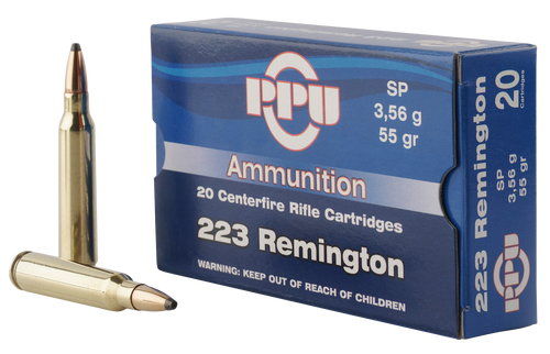 PPU Standard Rifle 223 Remington, 55gr, Soft Point, 20Bx/50Cs - Ammo | The Gun Shop