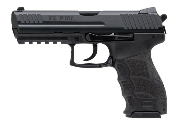 HK P30L, Long Slide (V3) DA/SA, rear decocking button, two 13rd magazines