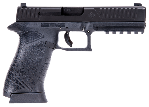 Diamondback Full Size DAO 9mm 4.75" Barrel, Poly Grip Poly Frame Black, 15rd