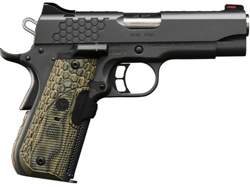 Kimber KHX Pro 9mm, 4" Barrel, Black, Hogue G10 Grip, 9rd - 1911 Guns | The Gun Shop