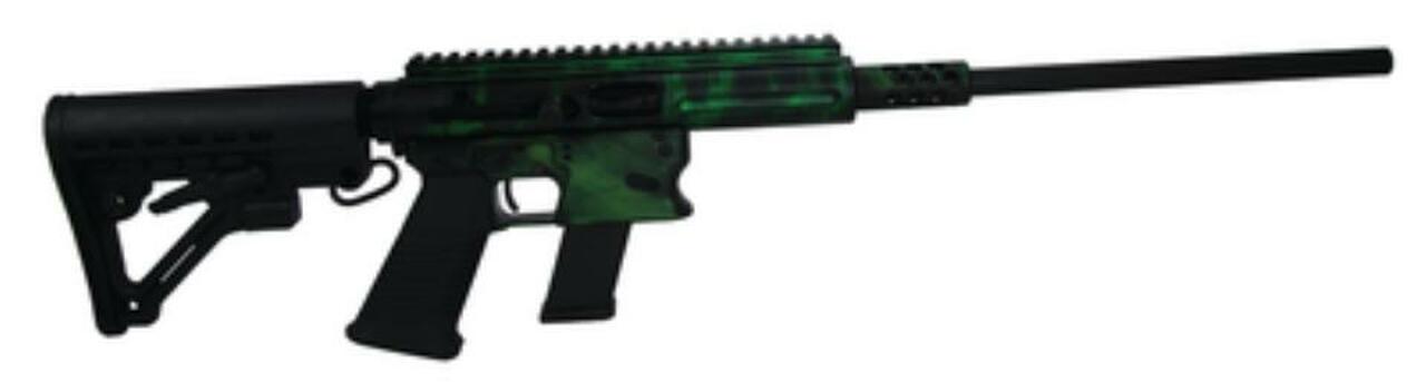 Aero Survival Rifle 9mm 16.25" Barrel 4x Scope AR Collapsible Stock Tiger Green 15rd