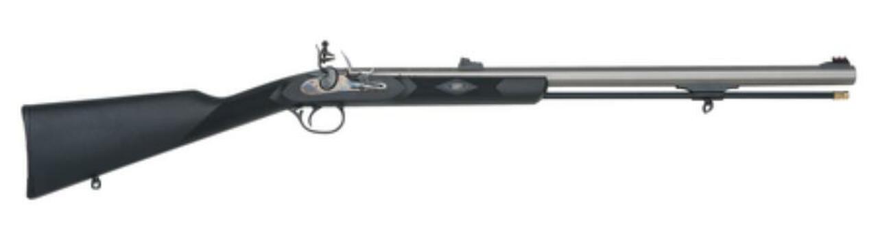 Traditions Black Powder PA Pellet Flintlock Muzzleloader .50 Caliber 26" Octagonal Barrel Premium CeraKote Finish Black Synthetic Stock