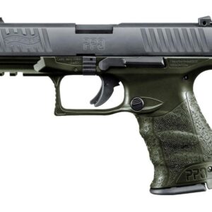 Walther Arms PPQ M2 9mm 4" Barrel OD Green Frame 15rd Mags