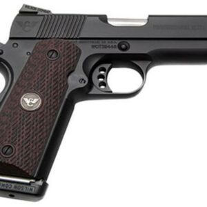 Wilson Combat Professional Elite SAO 45 ACP 4" Barrel, Black G10 Diagonal Grips Black, 8rd