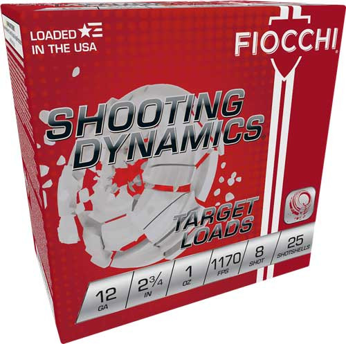 Fiocchi Shooting Dynamics 12 Ga, 2.75", 1oz, 1170 fps, 8 Shot, 250rd Case - Ammo | The Gun Shop