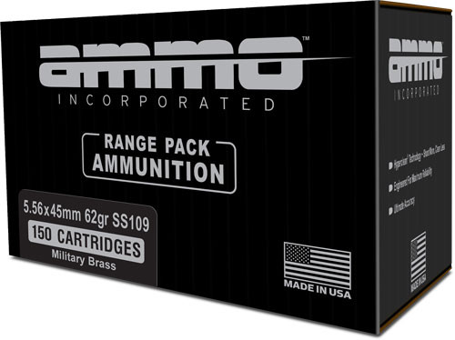Ammo Inc Range Pack 5.56x45mm, 62gr, Full Metal Jacket, 20rd Box - Ammo | The Gun Shop