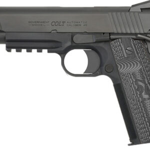 Colt Combat Unit Rail Gun 1911 45 ACP 5" Barrel Novak Sights, G10 Grips 8rd Mag