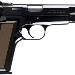 Browning Hi Power Standard 9mm 4.62" Barrel, AS Walnut Grips Blued, 10rd