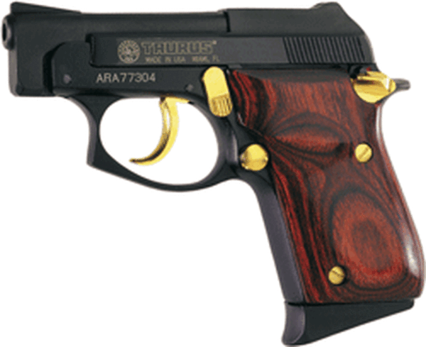 Taurus 1220031G 22 Small Frame 22 Long Rifle 2.75" Barrel, Rosewood Grip Blue, Gold, 8rd - Taurus | The Gun Shop