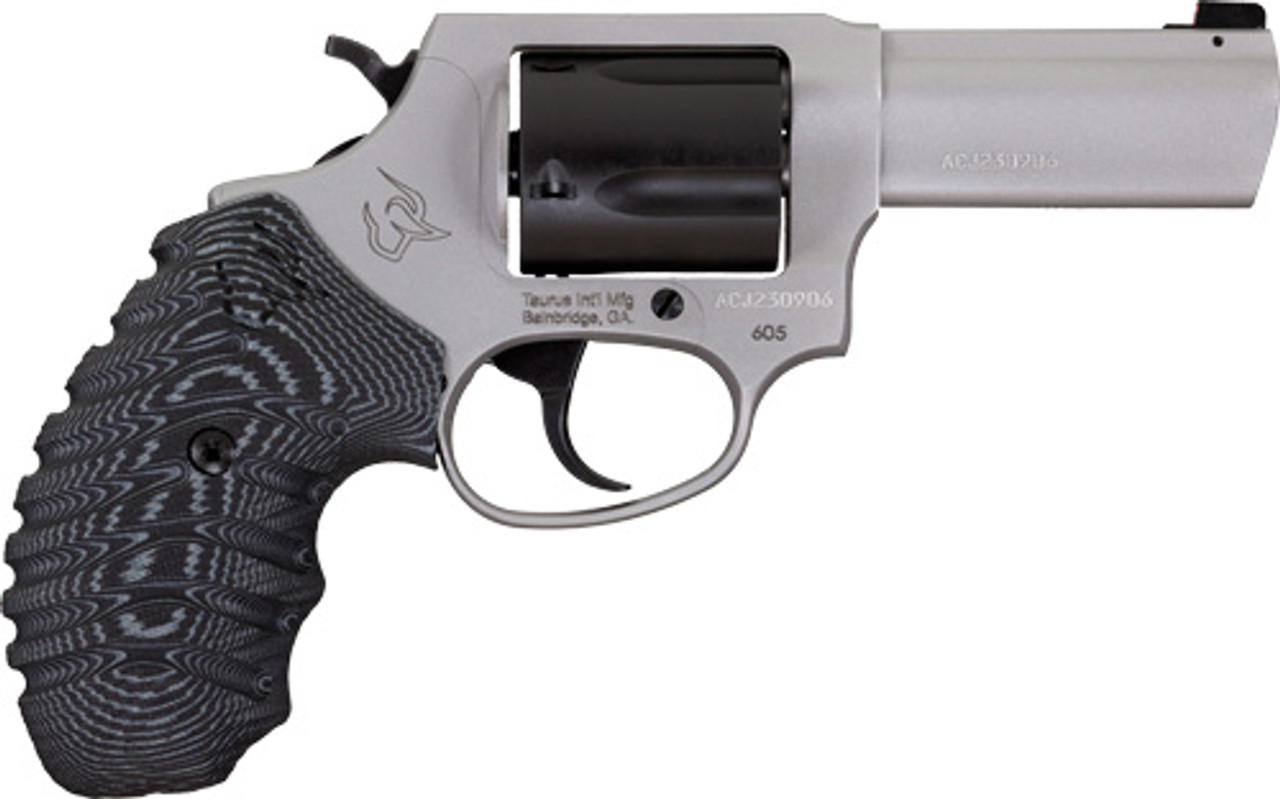 Taurus Defender 605, 357 Mag, 3" SS BBL, DA/SA, SS Frame, Black Cylinder, Front Night Sight, 5Rnd - Taurus | The Gun Shop