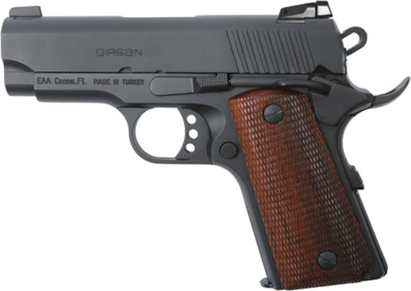 EAA Girsan 1911 9mm, 3.4" Officer, Black