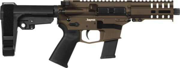 CMMG Banshee MKG 45 ACP, 5" Barrel, Midnight Bronze, RipBrace, Thread Protector, RML4 Handguard, Magpul Grip, 13rd