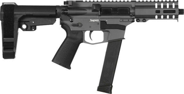 CMMG Banshee 300 MKG 45 ACP 5" Barrel, Sniper Gray, Black Magpul MOE Grip, 6 Position RipBrace, 26rd
