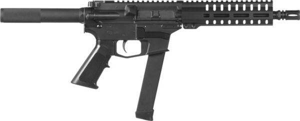 CMMG Banshee 100 9mm, 8" 1:10 Threaded Barrel, Alum, Black, A2 Hider Grip, M-LOK, 33rd Glock Mag