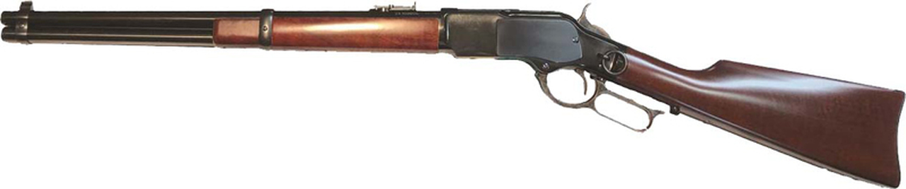 Cimarron U.S. Marshal Indian Territory Carbine, Saddle Ring, 44 Special, 18.5"Barrel, Walnut, Blued, 9rd