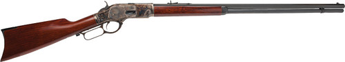 Cimarron 1873 Long Range 45 Colt, 30" Barrel, Case Hardened Rec, Walnut, 14rd - Cimarron Firearms | The Gun Shop