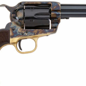 ZANGHF45ALC512NMCW__35629.1591973842 Pietta 1873 GW2 Alchimista II 45 Colt, 5.50" Barrel, Blued Color Case Hardened, Steel Walnut Army Checkered Grip, 6rd