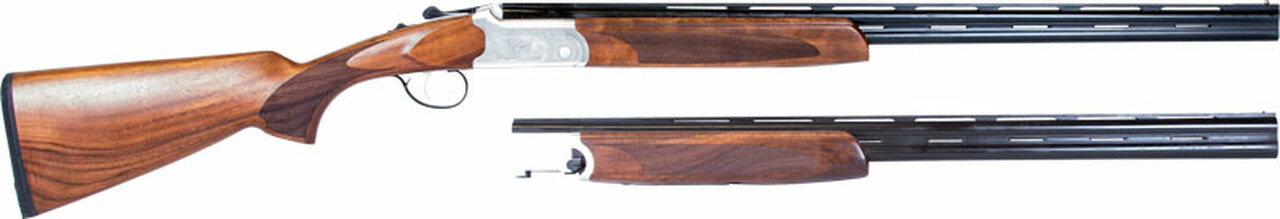 ATI Cavalry SX 410-28Ga Combo SGD O/U 26"Bbl, Wood Stock Engraved 5 CT