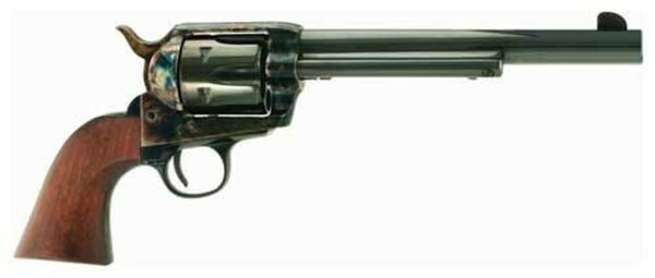 Cimarron Frontier 45 Colt , 7 1/2" Barrel, Color Casehardened, Blued, Walnut, 6rd