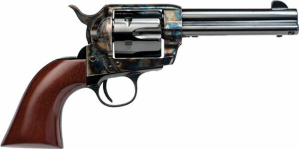 Cimarron Frontier 44-40 Winchester, 4 3/4" Barrel, Color Casehardened, Blued, Walnut, 6rd