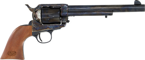 Cimarron Calvary 45 Colt, 7.5" Barrel, Color Case Hardened, Walnut Grips, 6rd - Cimarron Firearms | The Gun Shop
