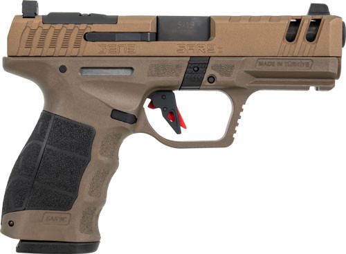 SAR SAR9 C Gen 3 9mm, 4" Barrel, Bronze, Interchangeable Backstrap Grip, 15rd - Firearm | The Gun Shop