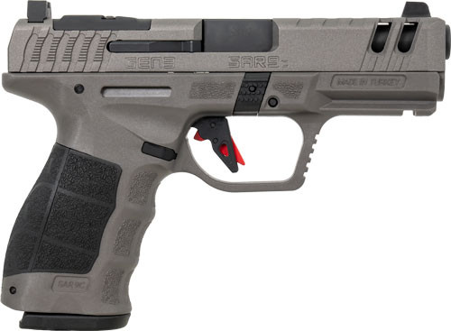 SAR USA SAR9 C Gen 3 9mm, 4" Barrel, Platinum Gray, Optic Cut, 15rd - Firearm | The Gun Shop