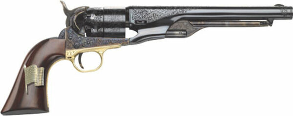 Cimarron 1860 8" .44 OLD Glory Flag Inlay Grant ENG 44 Remington Magnum