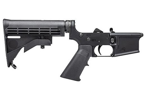 Aero AR15 Complete Lower Receiver, Black, A2 Grip, M4 Stock - Aero Precision | The Gun Shop