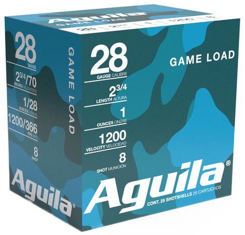 Aguila Birdshot 28 Ga, 2.75", 1 oz, 8 Shot, 25rd Box - Aguila Ammunition | The Gun Shop