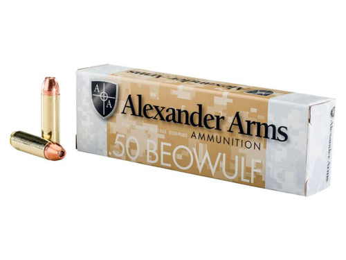 Alexander Arms .50 Beowulf, 335gr, Green Tracer, FP, 20Bx - Alexander Arms | The Gun Shop