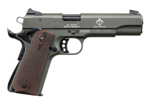 american-tactical-1911-22-lr-5-barrel-blued-polymer-grips-10rd-threaded-faux-suppressor-ati-american-tactical-imports-a343e278-acb6-4c80-bbbf-a249b1d72d5e AMERICAN TACTICAL GSG 1911 22 LR 5″ 10-RD PISTOL – Armory Ranges