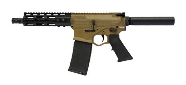 ATI Omni Hybrid Maxx Pistol .223/5.56, 7.5" Barrel, KeyMod, Buffer Tube/No Brace, FDE, 30rd